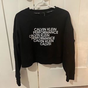 Brand new Calvin Klein performance crop sweater.
